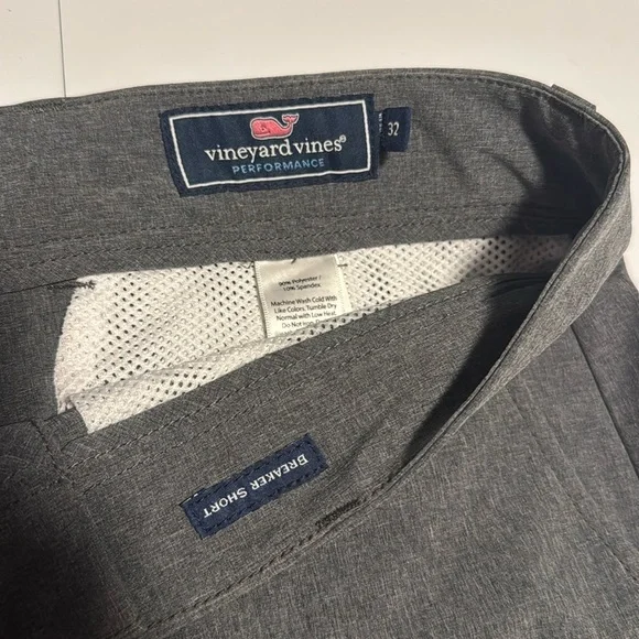 Vineyard Vines Charcoal Flat Front Shorts - Picture 3 of 6